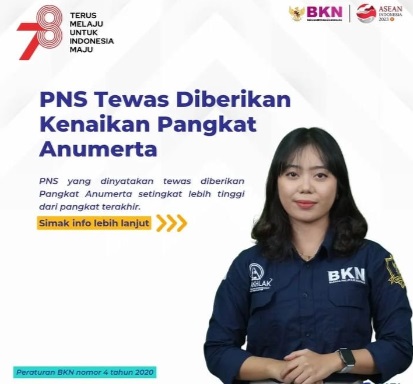 Kenaikan Pangkat Anumerta, Penghargaan Pemerintah Bagi PNS yang Meninggal Dunia dalam Tugasnya