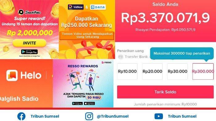 Cukup Nonton Video, Aplikasi Penghasil Uang Ini Ternyata Jadi Sumber Saldo DANA Gratis Hingga Rp1,4 Juta