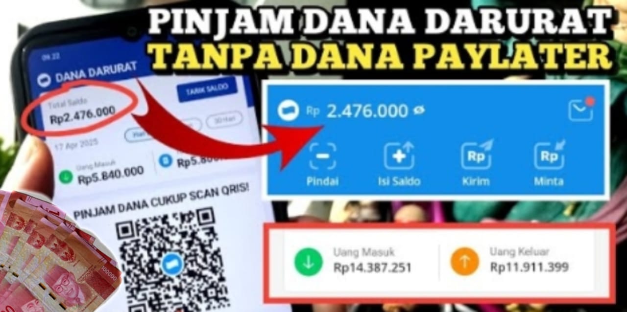 Gak Perlu Instal Aplikasi Pinjol, Pinjam Saldo DANA Rp 2 Juta Tanpa KTP di Fitur DANA Darurat