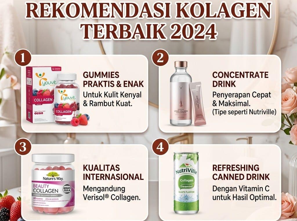 Collagen Merk Apa yang Bagus, Cek 3 Rekomendasi Terbaik!