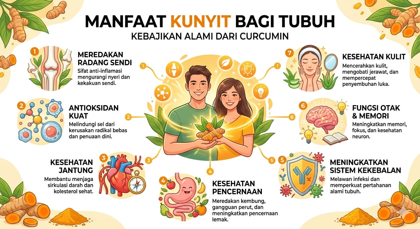 Untuk Tubuh yang Sehat, Rasakan Manfaat Kunyit!