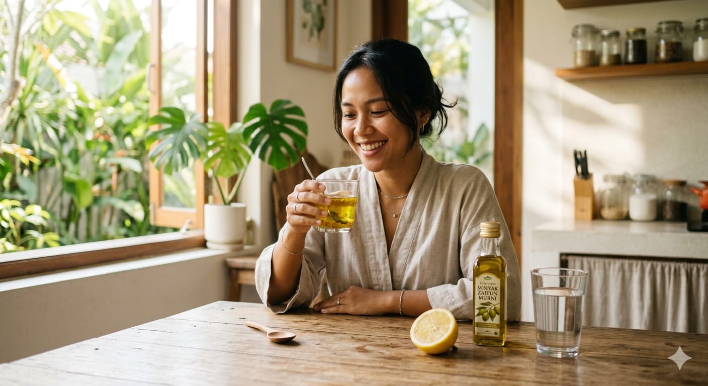 Simak Manfaatnya Meminum Campuran Minyak Zaitun dan Lemon Setiap Pagi