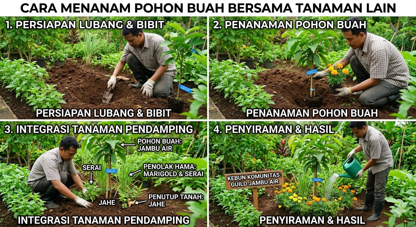 Hemat Lahan dan Lebih Produktif, Ini Cara Menanam Pohon Buah Bersama Tanaman Lain