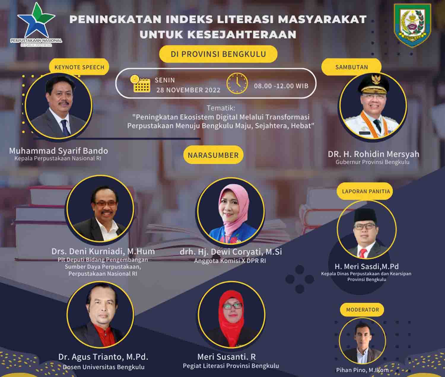 DPK Provinsi Bengkulu Gelar Peningkatan Indeks Literasi Masyarakat Untuk Kesejahteraan Gratis