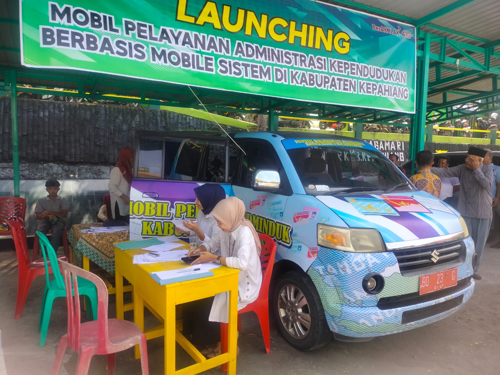 Berbasis Mobile Sistem, Dukcapil Kepahiang Launching Kendaran Pelayanan Administrasi Kependudukan