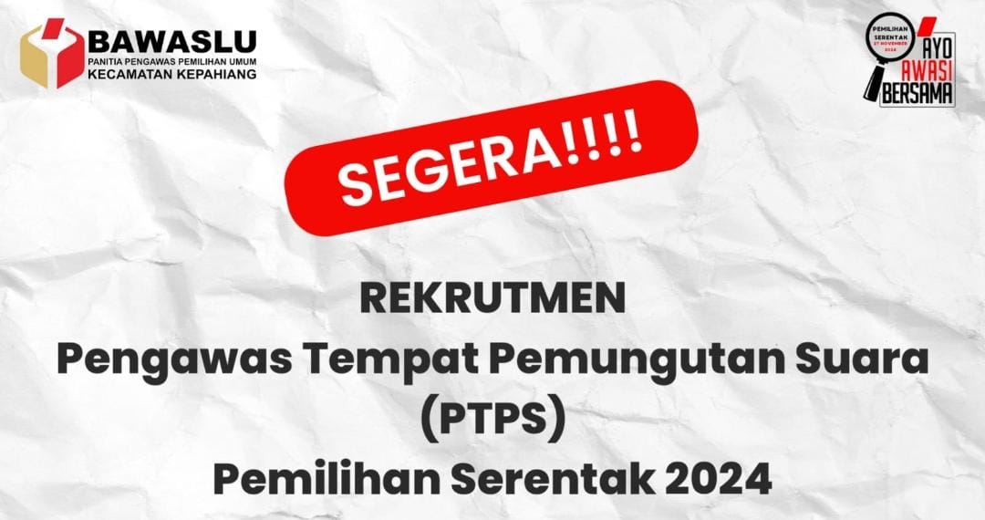 Siap-Siap! Pendaftaran Pengawas TPS Pilkada 204 Segera Dibuka, Ini Jadwal Lengkapnya!