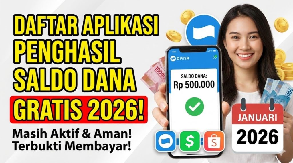 Tidak Perlu Modal, Ini 7 Aplikasi Penghasil uang dan Saldo DANA