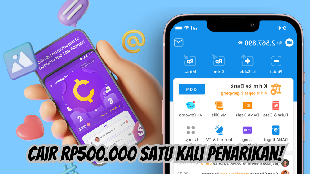 Ada Saldo DANA Gratis Rp500 Ribu, Buruan Gunakan Aplikasi Penghasil Uang Ini!