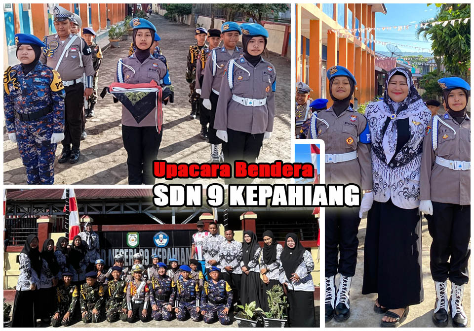 Kerahkan Personel Pocil, SDN 9 Kepahiang Motivasi Peserta Didik Melalui Upacara Kenaikan Bendera