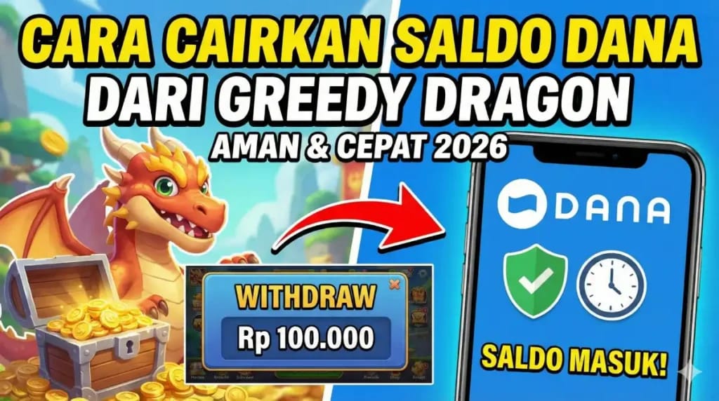 Aman dan Cepat, Begini Cara Mencairkan Saldo DANA dari Game Greedy Dragon!