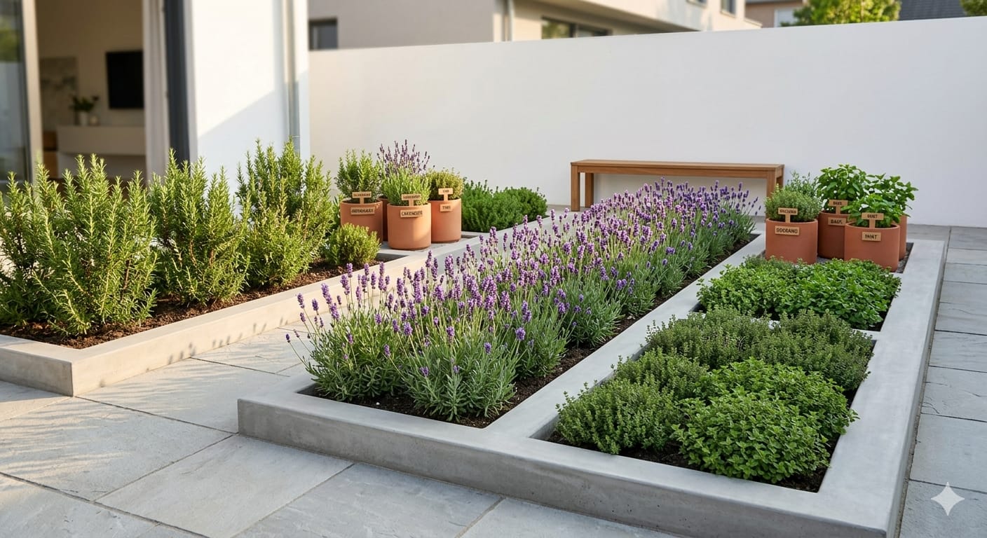 Teras Rapi, Wangi dan Fungsional, Ini Cara Membuat Kebun Aromatik Minimalis