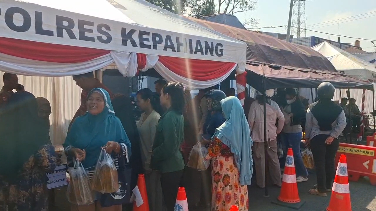 Sediakan 4 Ton Beras, Polres Kepahiang Laksanakan Gerakan Pangan Murah 