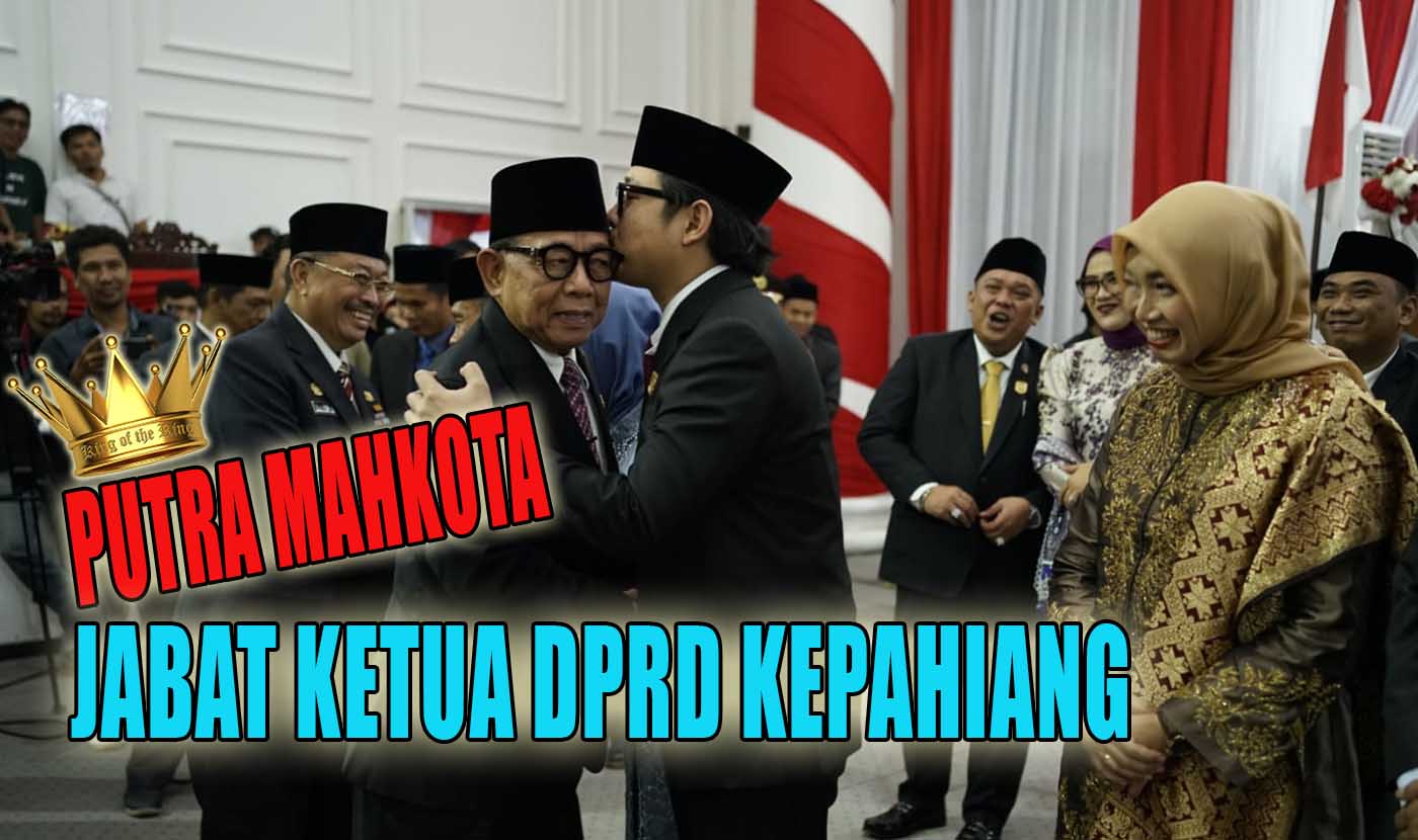 Dipeluk dan Dicium Bupati Kepahiang, Putra Mahkota Duduki Kursi Ketua DPRD Kepahiang Sementara