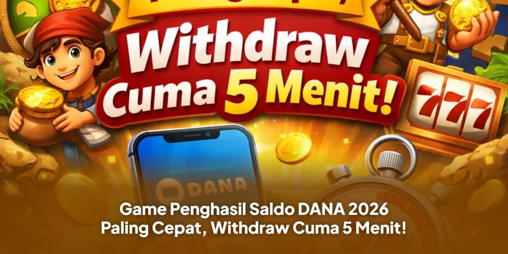 WD Dalam 5 Menit, Ini Game Penghasil Saldo DANA 2026 Paling Cepat!