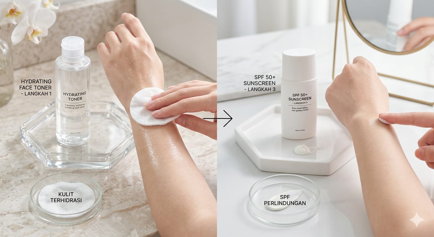 Biar Skincare Maksimal, Toner Dulu atau Sunscreen?