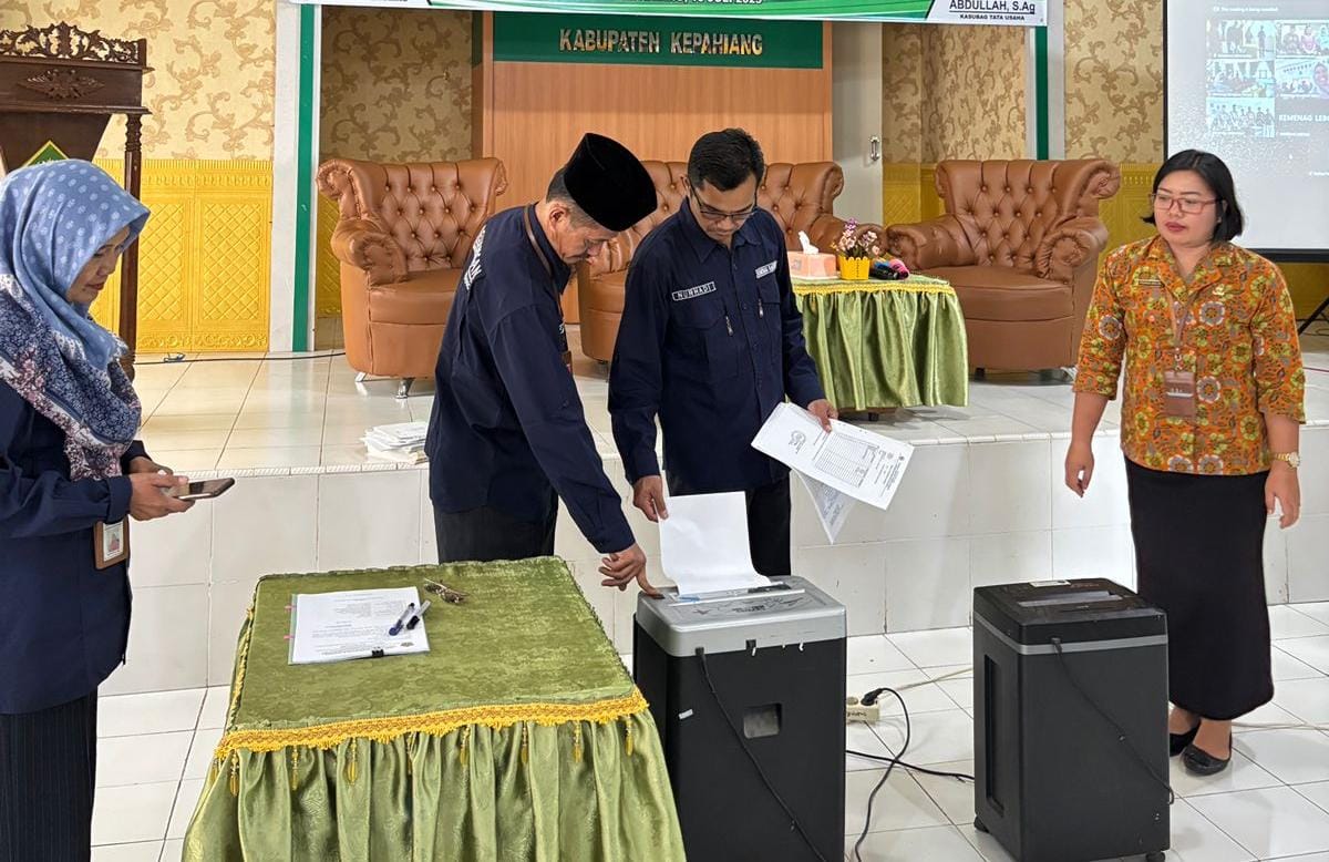 666 Arsip Dimusnahkan, Kemenag Kepahiang Segera Beralih ke Arsip Digital