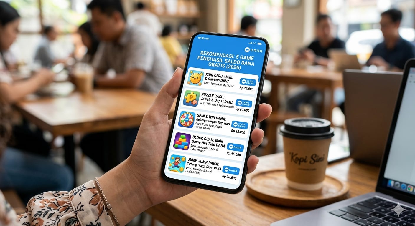 Terbukti Cuan!  Ini  5 Game Penghasil Saldo DANA Gratis Terbaru 2026