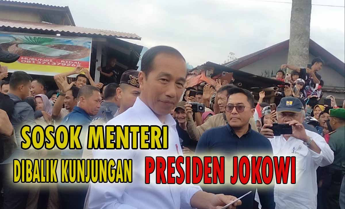 Kalahkan Wartawan, Dibalik Kunjungan Presiden Jokowi  Ada Sosok Menteri Aktif Abadikan Momen Blusukan RI 1 