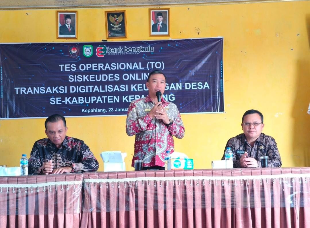 Desa di Kepahiang Diminta Segera Terapkan Transaksi Non Tunai