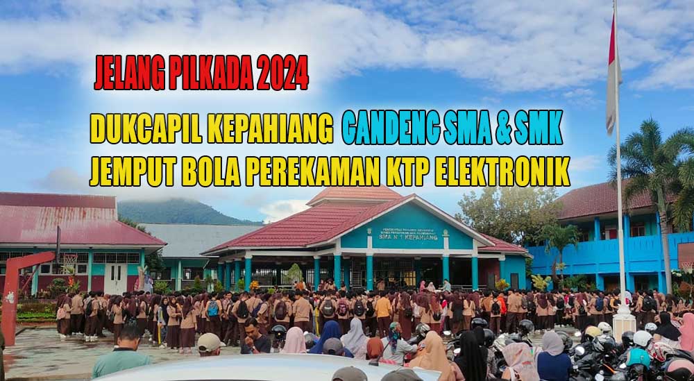 Jelang Pilkada 2024, Dukcapil Kepahiang Gandeng SMA dan SMK Jemput Bola Perekaman KTP Elektronik