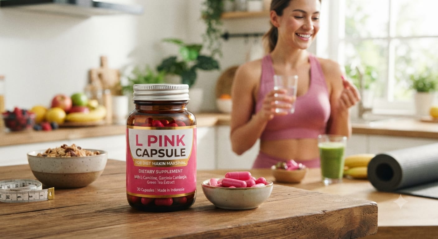 Diet Makin Maksimal, Ini Tips Minum L Pink Capsule