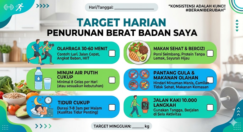 Target  Harian Paling Efektif Turunkan Berat Badan Menurut Studi!