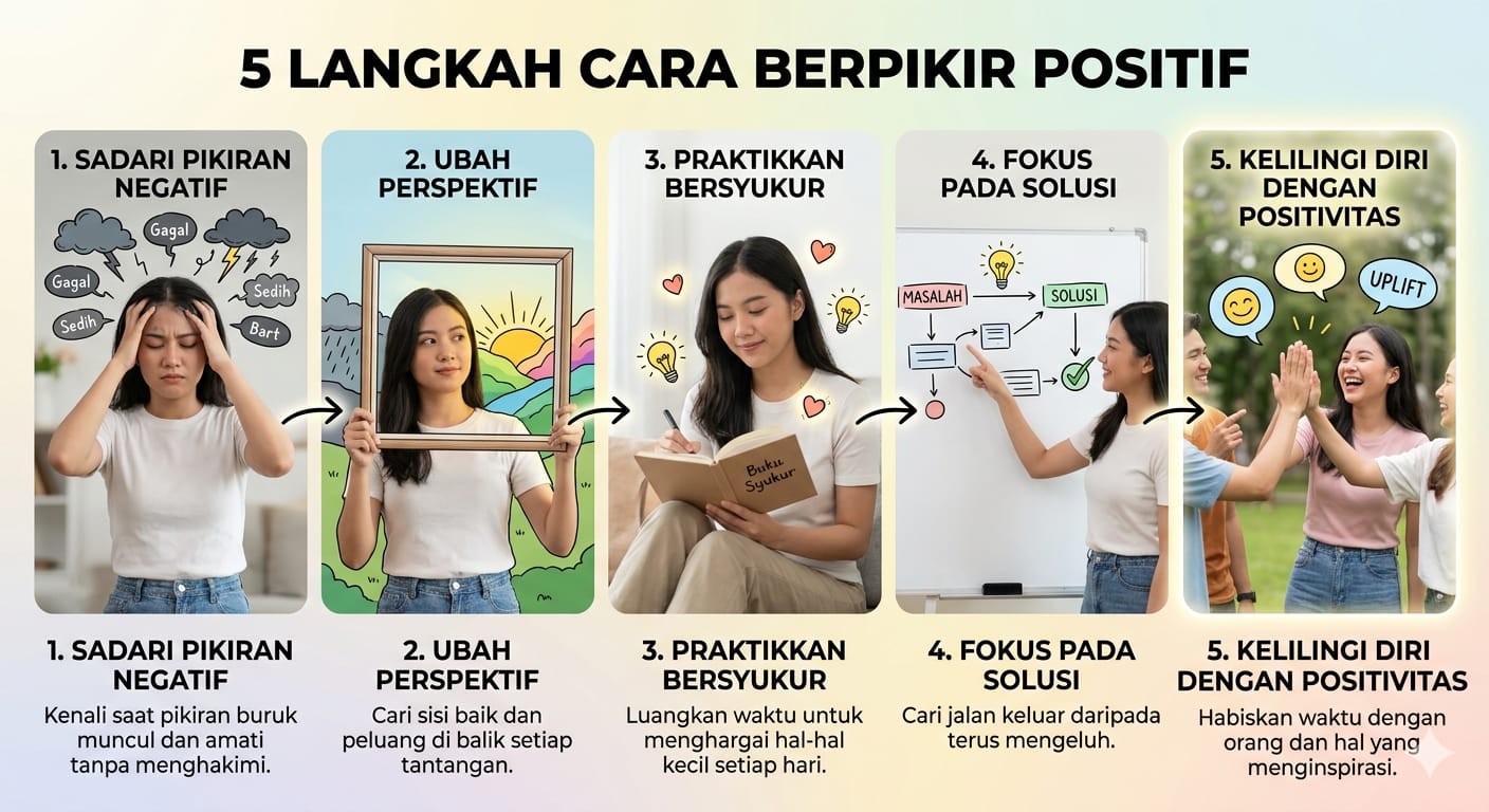 5 Langkah Praktis, Ini Cara Berpikir Positif!