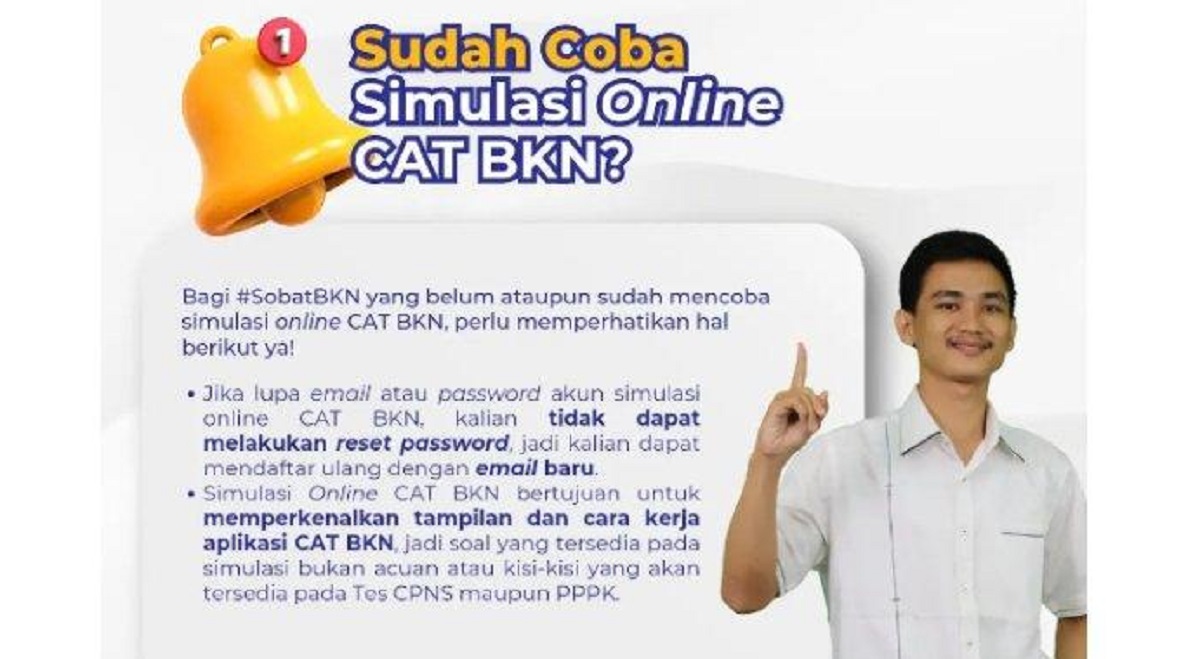 9 Ketentuan Penting Bagi Peserta Tes Simulasi Online CAT BKN 2023, Jangan Dilewatkan!