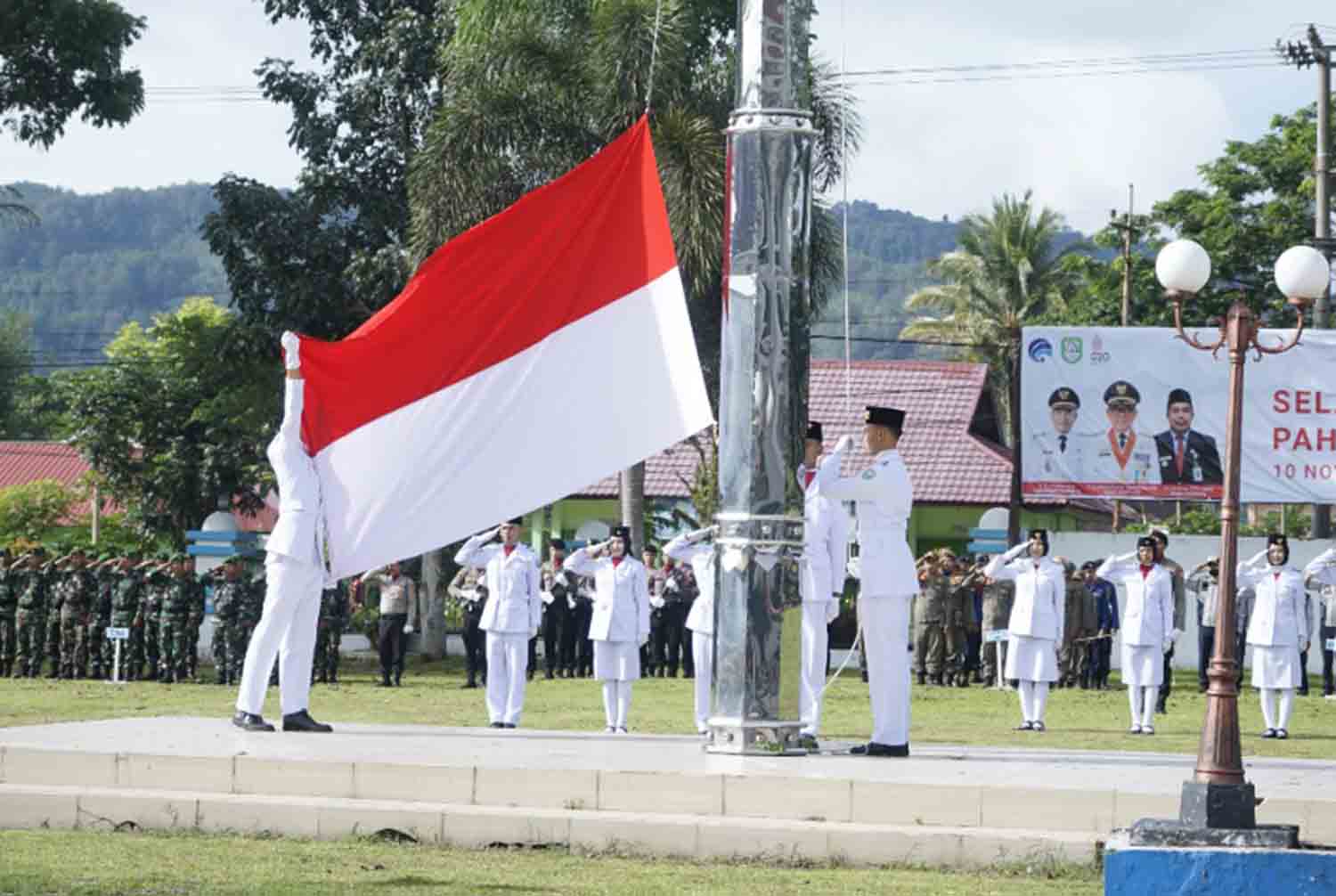 Upacara Peringatan Hari Pahlawan Pemkab Kepahiang Khidmat