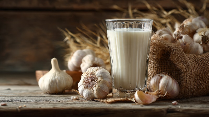 3 Khasiat Susu Campur Bawang Putih: Turunkan Kolestrol Hingga Bikin Perkasa 