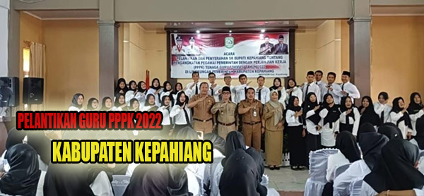 Totalnya 311 Orang, Bupati Kepahiang Lantik Guru PPPK 2022 Yang Sudah Berusia Setengah Abad!