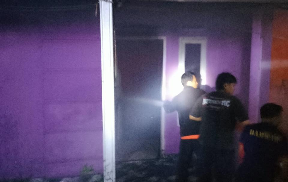 Dini Hari Mencekam, Satu Rumah Warga Kuto Rejo Kepahiang Ludes Terbakar
