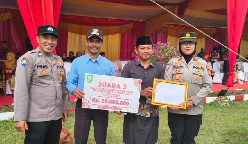 Dapat Hadiah Rp50 Juta, Desa di Kepahiang Ini Juarai Lomba Satkamling Merah Putih Tahun 2025