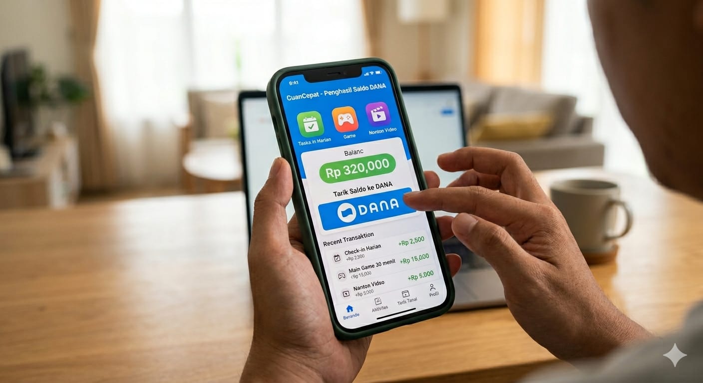Cairkan Rp320.000 Per Hari Ini, Gunakan Aplikasi Penghasil Saldo DANA Gratis!