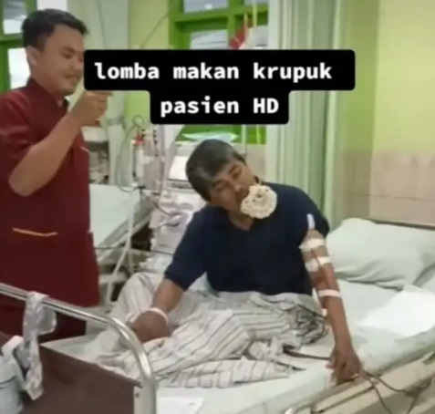 Video Viral Pasien Cuci Darah Lomba Makan Kerupuk Meriahkan HUT RI di Rumah Sakit, KPSCDI Bilang Begini!