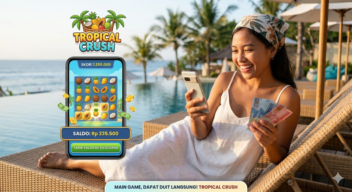 Gratis per 7 Mei 2026, Aplikasi Penghasil Uang Tropical Crush Beri Saldo DANA!