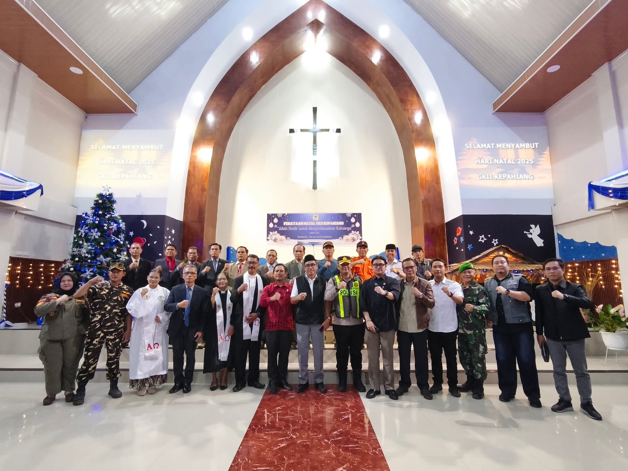 Pastikan Ibadah Natal Aman, Wabup Kepahiang dan Forkompimda Tinjau Gereja