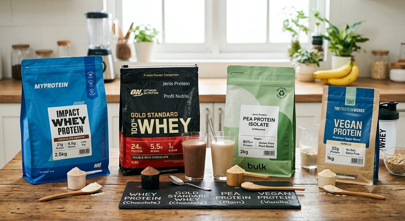 Protein Powder Comparison, Pilihan Suplemen Terbaik untuk Tubuh!
