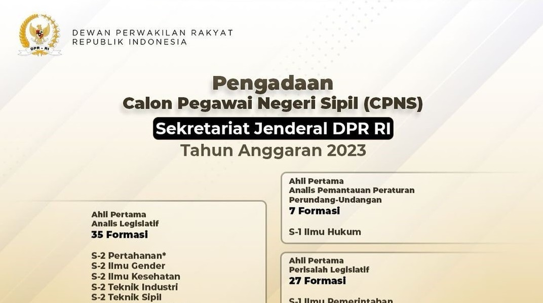 Persiapan SKB CPNS 2023 di Sekretariat Jenderal DPR RI, Ini Materi Wajib Diketahui!