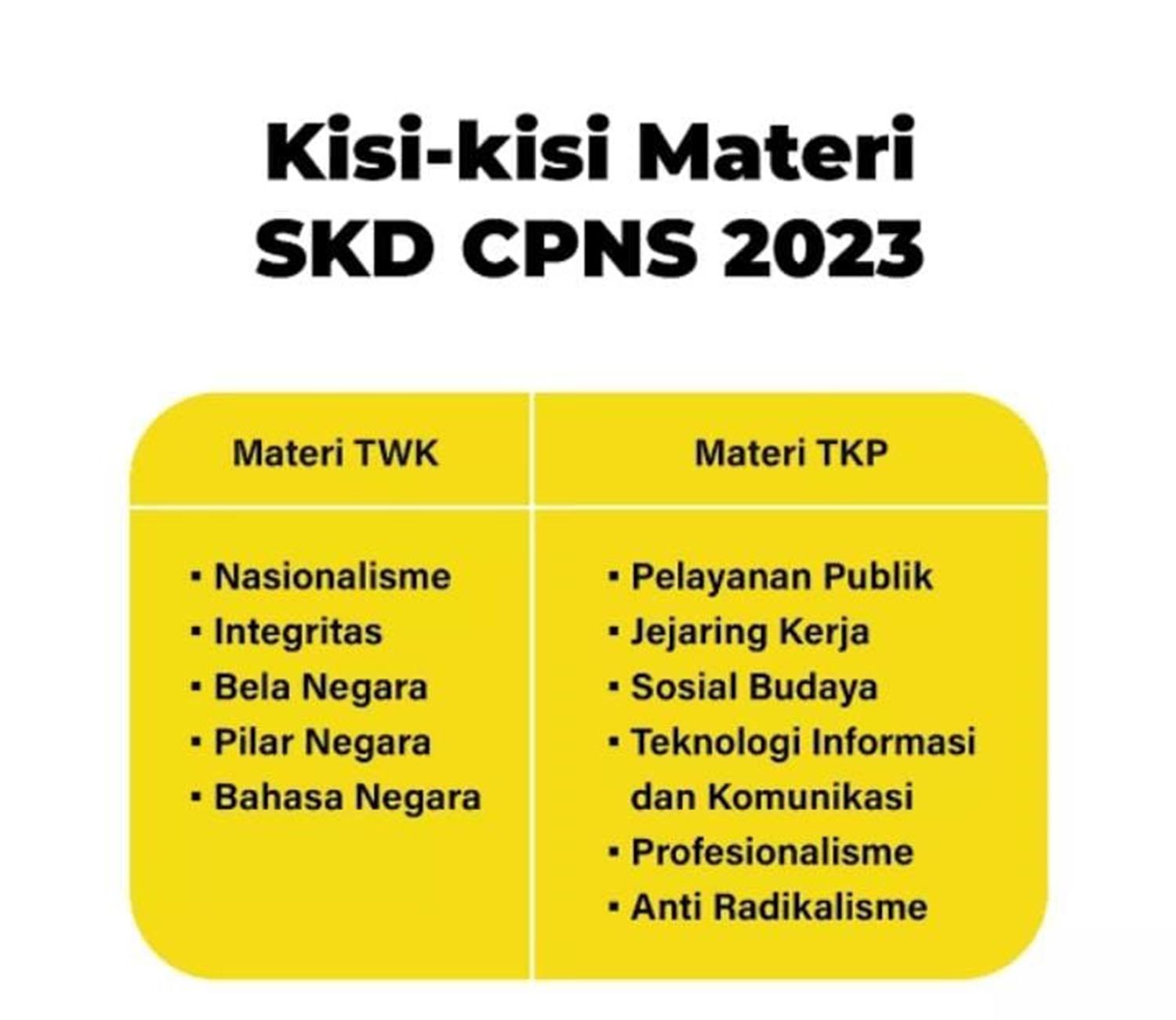 Peserta CPNS 2023 Wajib Siap Hadapi Tahap SKD, Berikut Ini Materi SKD CPNS 2023 yang Harus Dipersiapkan Dini