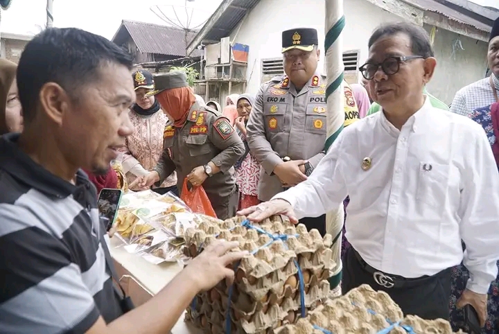 Upaya Tekan Inflasi, Pemkab Kepahiang dan Bulog Gelar Pasar Murah