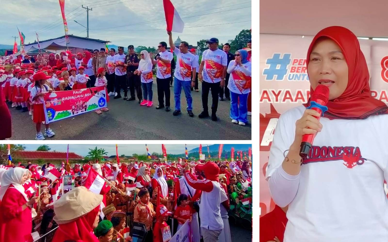 Memupuk Jiwa Nasionalisme Sejak Dini, Ribuan Peserta Didik TK PAUD Ramaikan Karnaval HUT RI ke 80 di Kepahiang