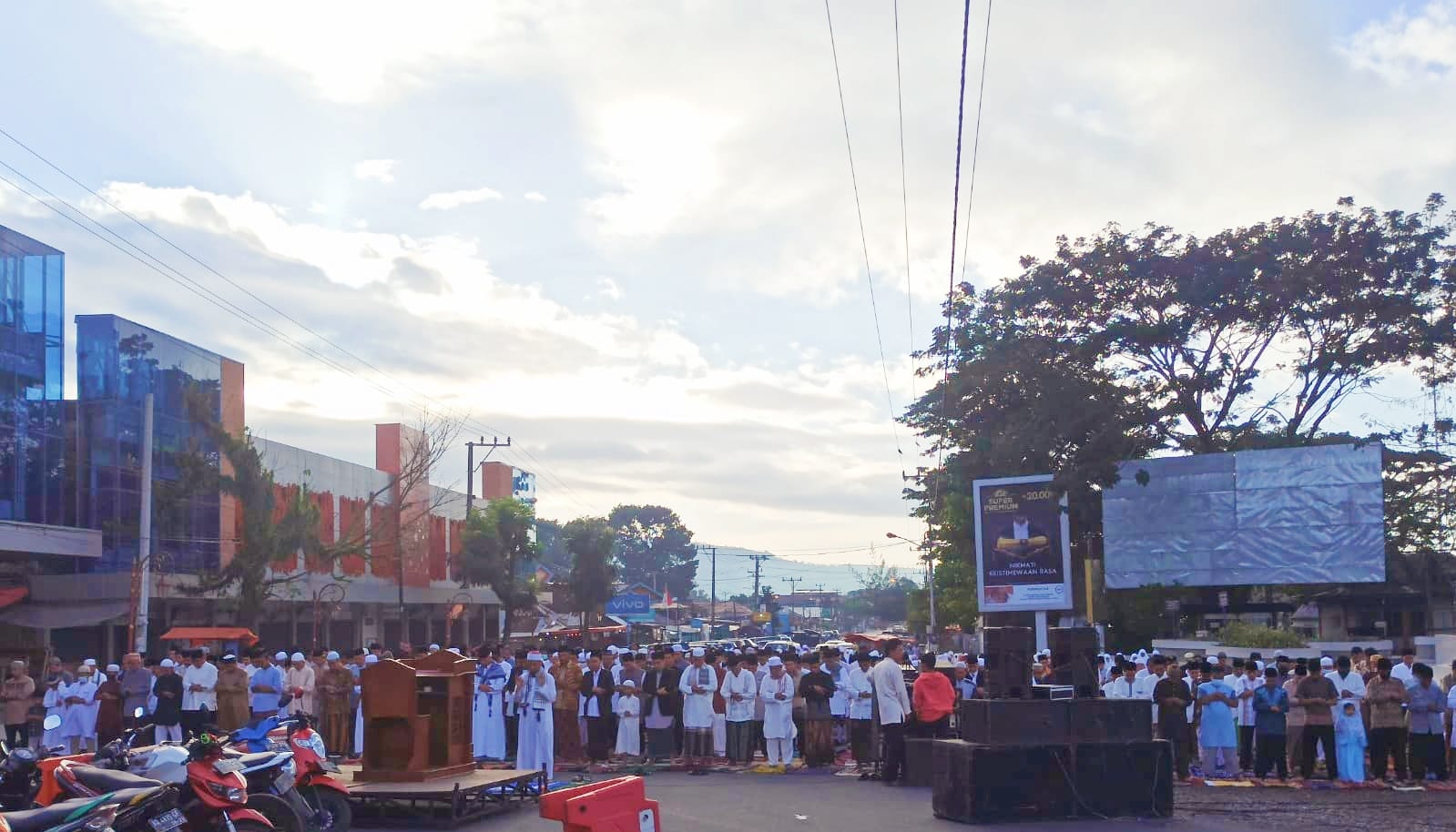 Ratusan Jamaah Muhammadiyah Padati Pasar Kepahiang