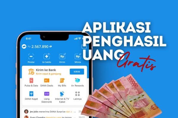 Raih Cuan Lewat Aplikasi Saldo DANA Gratis, Rp 180.000 Langsung Cair ke Dompek Elektronik