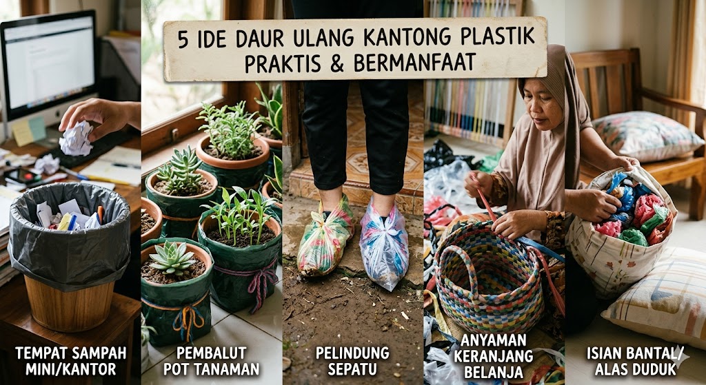 Berguna untuk Sehari-hari, 5 Ide Daur Ulang Kantong Plastik yang Praktis dan Bermanfaat