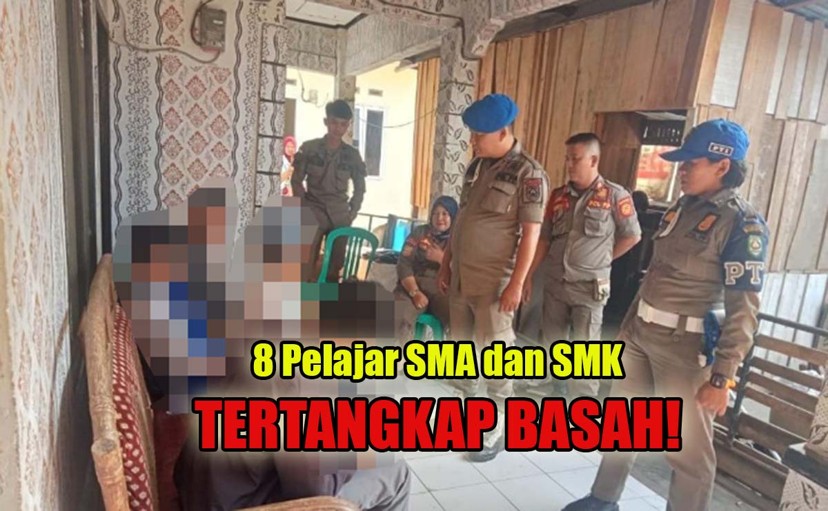 Merokok dan Bolos Sekolah, 8 Pelajar SMA dan SMK Tertangkap Basah Satpol PP