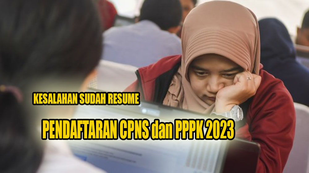 Sudah Resume Tapi Salah Memasukan Data Pendaftaran CPNS dan PPPK 2023 di Portal SSCASN 2023, Ini Kata BKN!