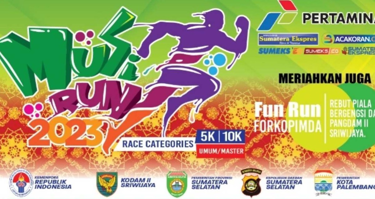 Musi Run 2023: Lari Bersama Menuju Piala Pangdam II/Sriwijaya dengan Hadiah Total Rp 85 Juta