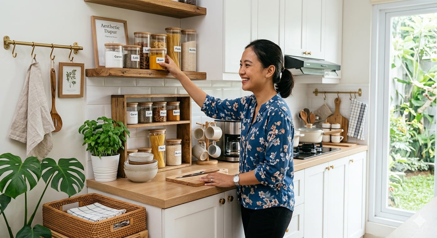 Tampak Rapi dan Estetik, Ini 6 Cara Mudah Menata Dapur