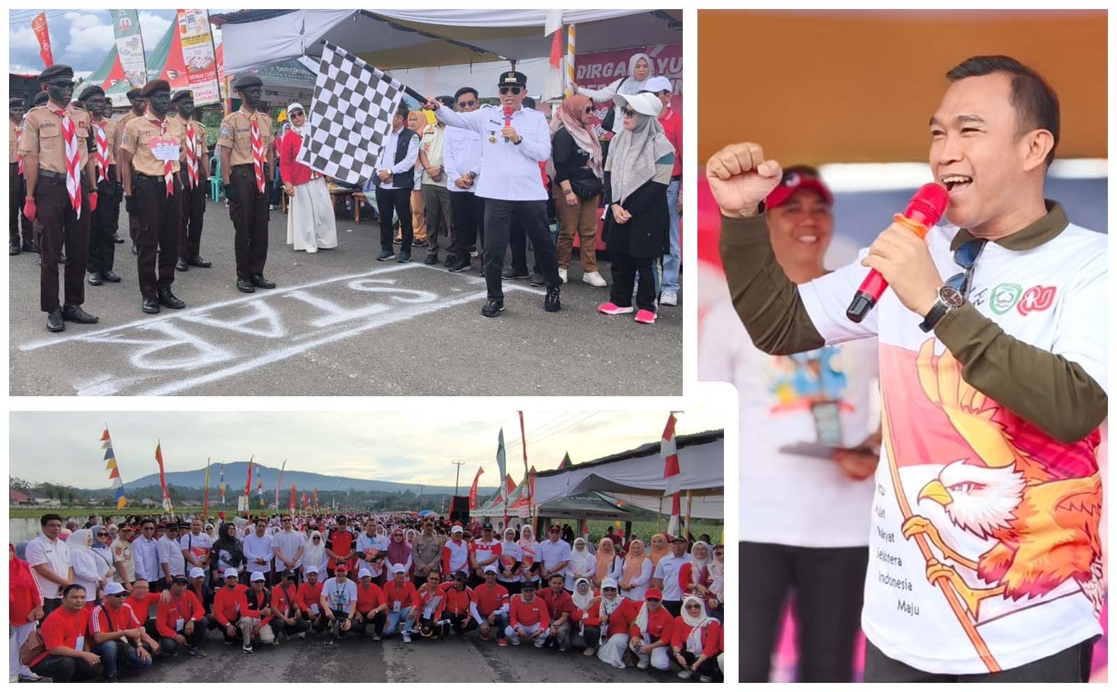 Diikuti 3.750 Peserta, Gerak Jalan HUT RI ke 80 Jadi Momentum Tingkatkan Jiwa Nasionalisme di Kepahiang 